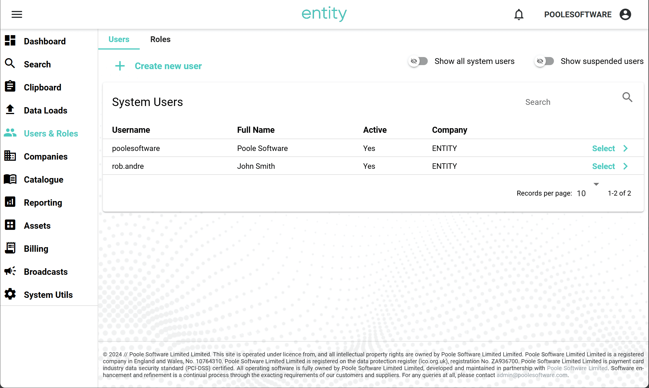 Job Management User and Roles Module image