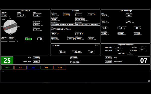 Air-Traffic Web Meteorological Display image